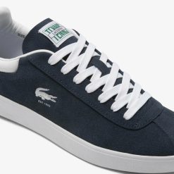 Sneakers | LACOSTE Sneakers Baseshot Homme En Cuir Velours