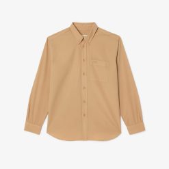 Chemises | LACOSTE Chemise Relaxed Fit En Popeline Effet Delave