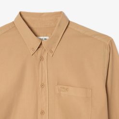 Chemises | LACOSTE Chemise Relaxed Fit En Popeline Effet Delave