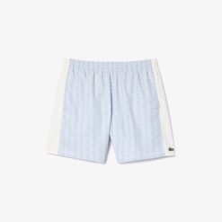 Maillots De Bain | LACOSTE Short De Bain Mi-Long Imprime Monogramme