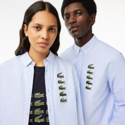 Chemises & Hauts | LACOSTE Chemise Rayee Avec Badges Crocodile