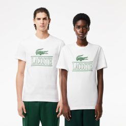 T-Shirts | LACOSTE T-Shirt Regular Fit En Jersey Epais De Coton