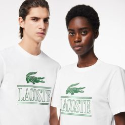 T-Shirts | LACOSTE T-Shirt Regular Fit En Jersey Epais De Coton