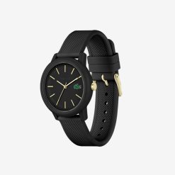 Montres | LACOSTE Montre Femme Lacoste.12.12 Avec Bracelet En Silicone Noir