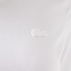 T-Shirts | LACOSTE T-Shirt A Col Rond Et Manches Trois-Quarts En Coton Uni