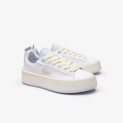 Sneakers | LACOSTE Sneakers Carnaby Platform Femme En Cuir Monogramme