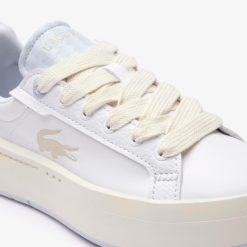 Sneakers | LACOSTE Sneakers Carnaby Platform Femme En Cuir Monogramme