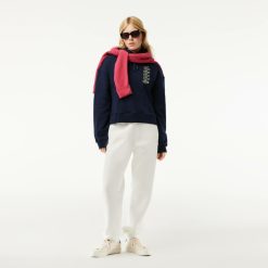 Sweatshirts | LACOSTE Sweatshirt A Capuche Avec Crocodiles Iconiques