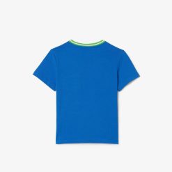 Vetements Fille | LACOSTE T-Shirt Avec Poche Contrastee En Coton