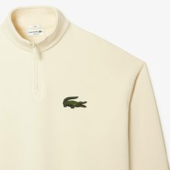 Sweatshirts | LACOSTE Sweatshirt Jogger Unie Col Montant Zippe En Coton Biologique