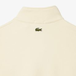 Sweatshirts | LACOSTE Sweatshirt Jogger Unie Col Montant Zippe En Coton Biologique