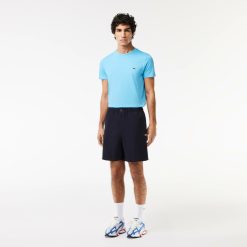 Pantalons & Shorts | LACOSTE Short Elastique Relaxed Fit En Popeline De Coton