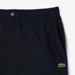 Pantalons & Shorts | LACOSTE Short Elastique Relaxed Fit En Popeline De Coton