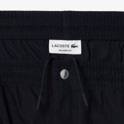 Pantalons & Shorts | LACOSTE Short Elastique Relaxed Fit En Popeline De Coton