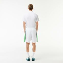 Vetements De Sport | LACOSTE Short Leger Lacoste Sport A Empiecements Color-Block