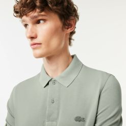 Polos | LACOSTE Polo Homme Lacoste En Coton Biologique Teinture Naturelle