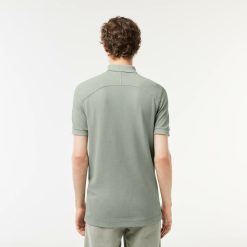 Polos | LACOSTE Polo Homme Lacoste En Coton Biologique Teinture Naturelle