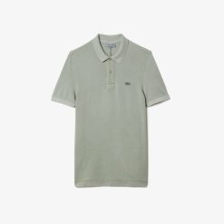 Polos | LACOSTE Polo Homme Lacoste En Coton Biologique Teinture Naturelle