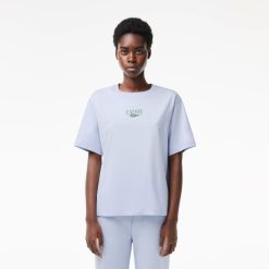 T-Shirts | LACOSTE T-Shirt En Jersey De Coton Imprime Lacoste