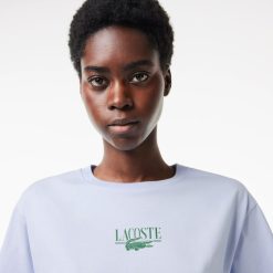 T-Shirts | LACOSTE T-Shirt En Jersey De Coton Imprime Lacoste