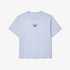 T-Shirts | LACOSTE T-Shirt En Jersey De Coton Imprime Lacoste