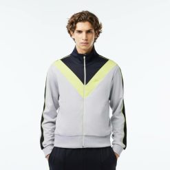 Sweatshirts | LACOSTE Sweatshirt Zippe Color-Block En Pique Indemaillable