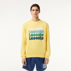 Survetements | LACOSTE Sweatshirt Jogger Effet Delave Imprime Degrade