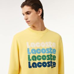 Survetements | LACOSTE Sweatshirt Jogger Effet Delave Imprime Degrade