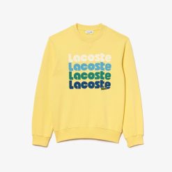 Survetements | LACOSTE Sweatshirt Jogger Effet Delave Imprime Degrade