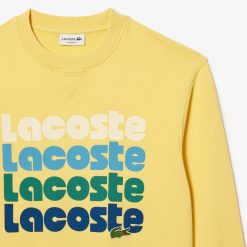 Survetements | LACOSTE Sweatshirt Jogger Effet Delave Imprime Degrade