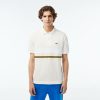 Polos | LACOSTE Polo Fabrique En France Avec Bandes Contrastees