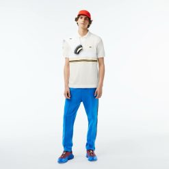 Polos | LACOSTE Polo Fabrique En France Avec Bandes Contrastees