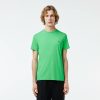 T-Shirts | LACOSTE T-Shirt Col Rond En Jersey De Coton Pima Uni