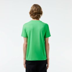 T-Shirts | LACOSTE T-Shirt Col Rond En Jersey De Coton Pima Uni