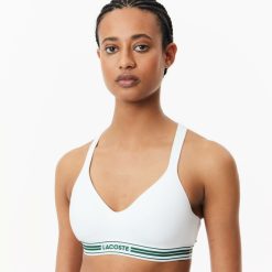 Sous-Vetements Et Vetements D'Interieur | LACOSTE Brassiere Rembourree Et Siglee En Jersey Stretch