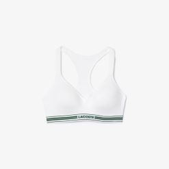 Sous-Vetements Et Vetements D'Interieur | LACOSTE Brassiere Rembourree Et Siglee En Jersey Stretch