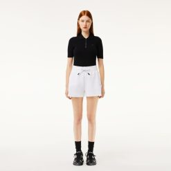 Pantalons & Shorts | LACOSTE Short Uni Femme Lacoste