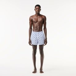 Maillots De Bain | LACOSTE Short De Bain Avec Imprime Crocodile