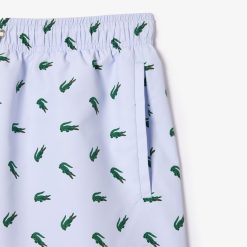 Maillots De Bain | LACOSTE Short De Bain Avec Imprime Crocodile