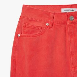 Pantalons & Shorts | LACOSTE Jean Straight Fit En Denim De Coton Eco-Teint