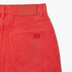 Pantalons & Shorts | LACOSTE Jean Straight Fit En Denim De Coton Eco-Teint