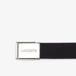 Ceintures | LACOSTE Ceinture Sangle Boucle Gravee Lacoste Edition Made In France