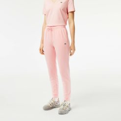 Pantalons & Shorts | LACOSTE Pantalon De Survetement Jogger Femme Lacoste En Molleton