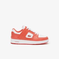 Sneakers | LACOSTE Sneakers Court Cage Femme Lacoste En Cuir