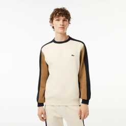 Sweatshirts | LACOSTE Sweatshirt Jogger Color-Block En Molleton Gratte