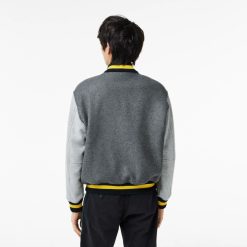 Manteaux & Vestes | LACOSTE Teddy Court Homme Lacoste Color-Block En Drap De Laine