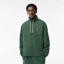 Survetements | LACOSTE Veste Courte Sportsuit Avec Capuche Amovible En Tissu Deperlant