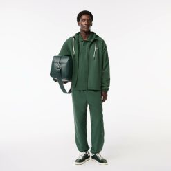 Survetements | LACOSTE Veste Courte Sportsuit Avec Capuche Amovible En Tissu Deperlant