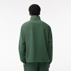 Survetements | LACOSTE Veste Courte Sportsuit Avec Capuche Amovible En Tissu Deperlant