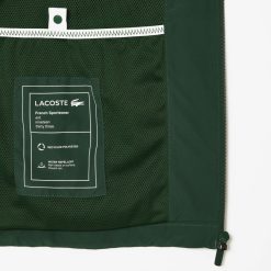 Survetements | LACOSTE Veste Courte Sportsuit Avec Capuche Amovible En Tissu Deperlant